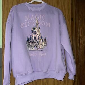 Makers of Magic and Wishes-Pullover-Disney Magic Kingdom-Lavender-Women's Medium